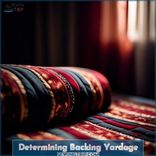 Determining Backing Yardage Determining Backing Yardage