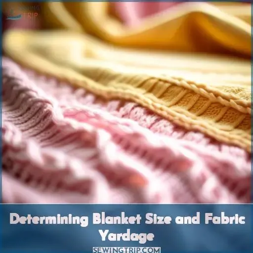 Determining Blanket Size and Fabric Yardage