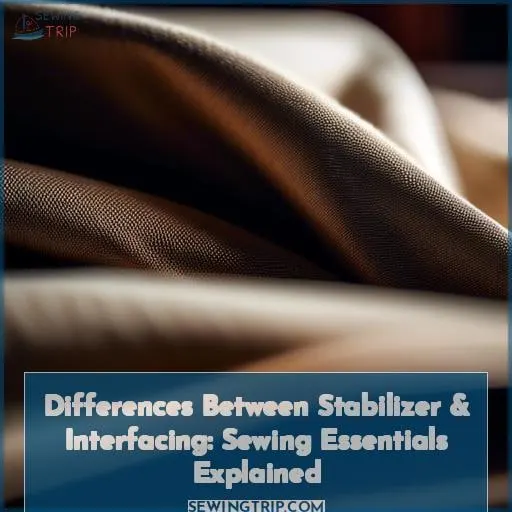 differences between stabilizer and interfacing