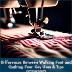 differences between walking foot and quilting foot