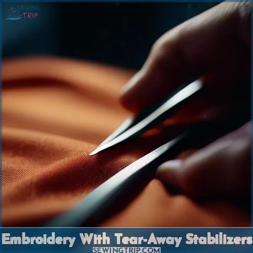 Embroidery With Tear-Away Stabilizers
