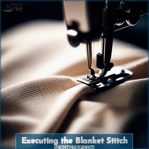 Executing the Blanket Stitch