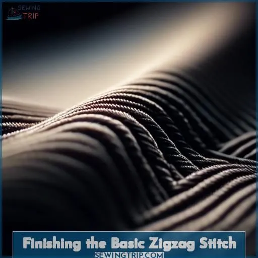 Finishing the Basic Zigzag Stitch