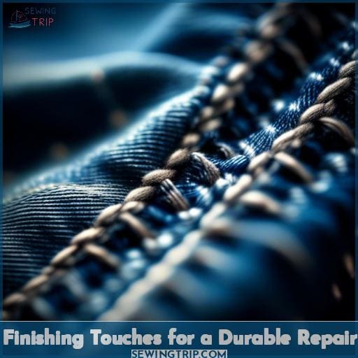 Finishing Touches for a Durable Repair Finishing Touches for a Durable Repair