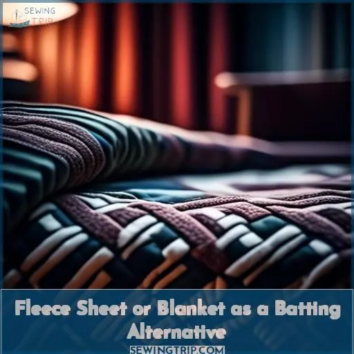 Fleece Sheet or Blanket as a Batting Alternative