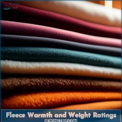 Fleece Warmth and Weight Ratings