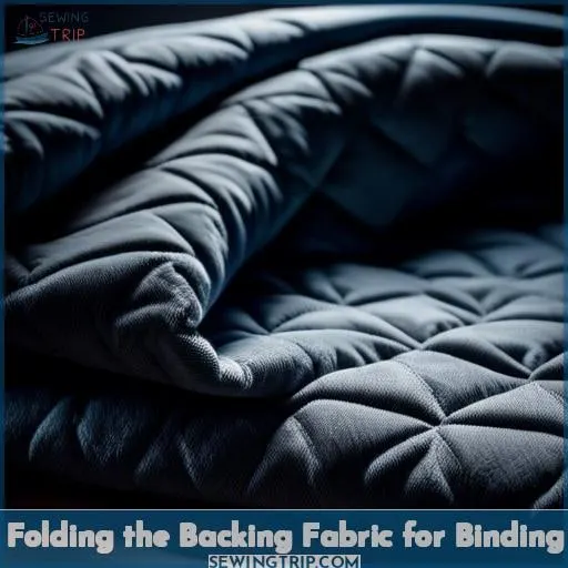 Folding the Backing Fabric for Binding
