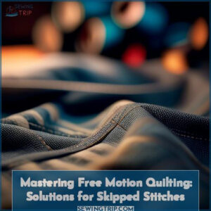 free motion quilting skipped stitches causes and solutions