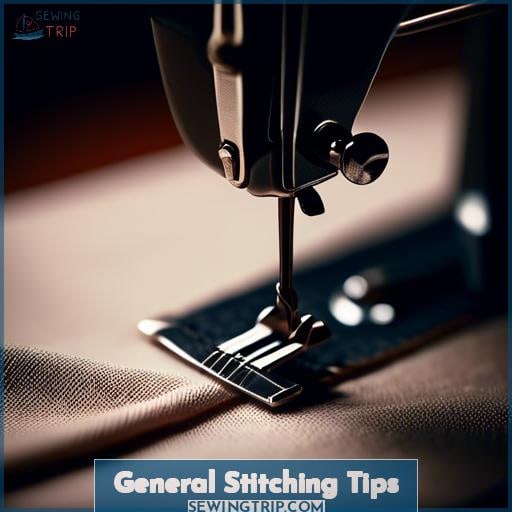 General Stitching Tips