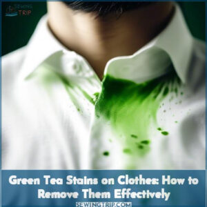 green tea stain clothes