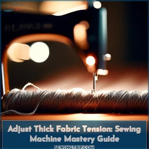 how do you adjust thick fabric tension