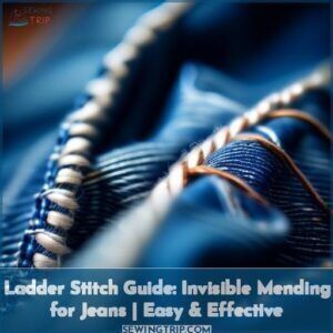 Ladder Stitch Guide: Invisible Mending for Jeans | Easy & Effective 6 how do you do the ladder stitch on jeans