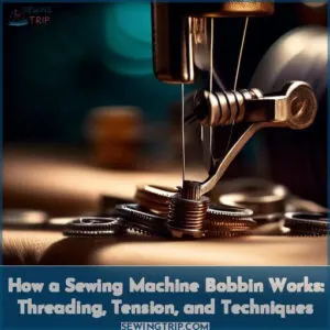 how does a sewing machine bobbin work