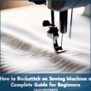 how to backstitch on sewing machine