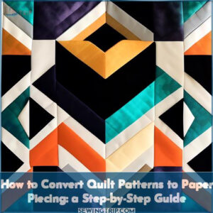 how to convert a quilt pattern to paper piecing