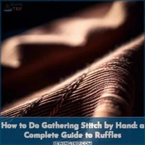 how to do gathering stitch by hand