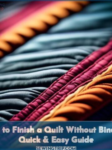 how to finish a quilt without binding