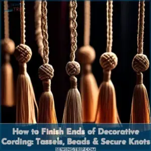 how to finish ends of decorative cording