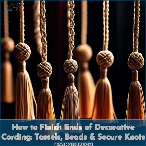 How to Finish Ends of Decorative Cording Tassels, Beads & Secure Knots
