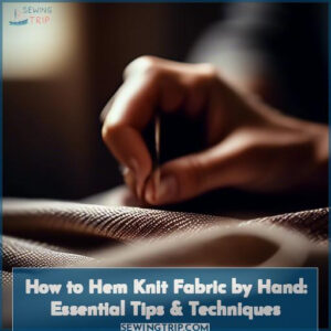 how to hem knit fabric by hand