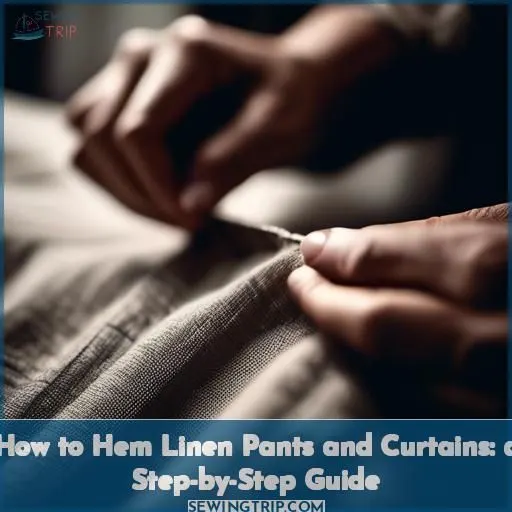 how to hem linen pants curtains