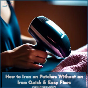 how to iron on patches without an iron