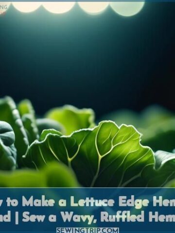 how to make a lettuce edge hem by hand