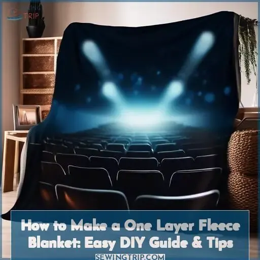 how to make a one layer fleece blanket