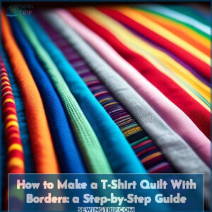 how to make a t shirt quilt with borders