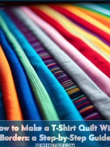 how to make a t shirt quilt with borders