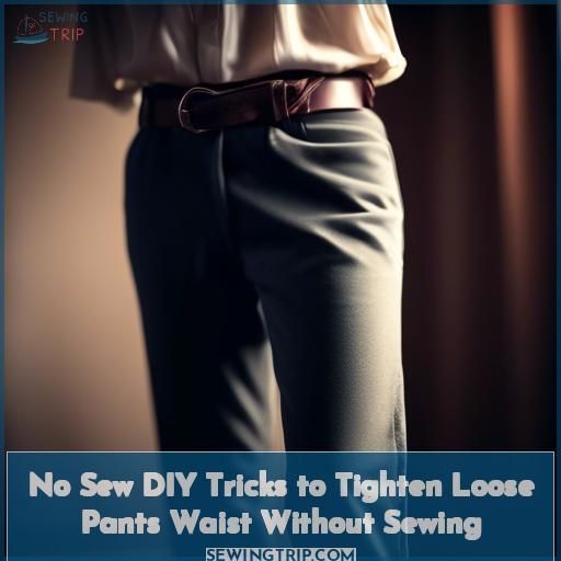 No Sew DIY Tricks to Tighten Loose Pants Waist Without Sewing