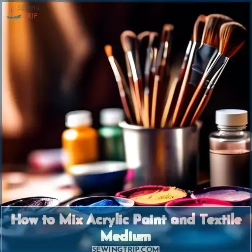 How to Mix Acrylic Paint and Textile Medium