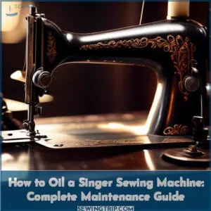 how to oil a singer sewing machine