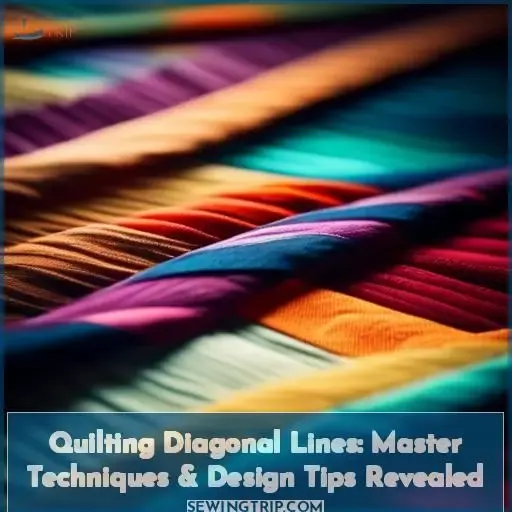 how to quilt diagonal lines