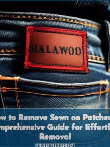 how to remove sewn on patches