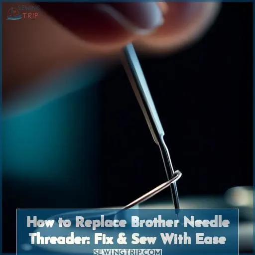 how to replace brother needle threader