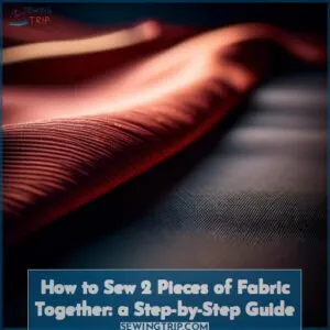 how to sew 2 pieces of fabric together