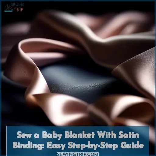 how to sew a baby blanket with satin binding