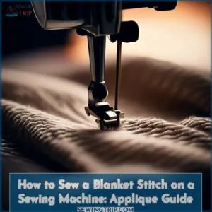 how to sew a blanket stitch on a sewing machine