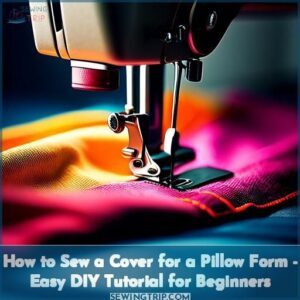 how to sew a cover for a pillow form