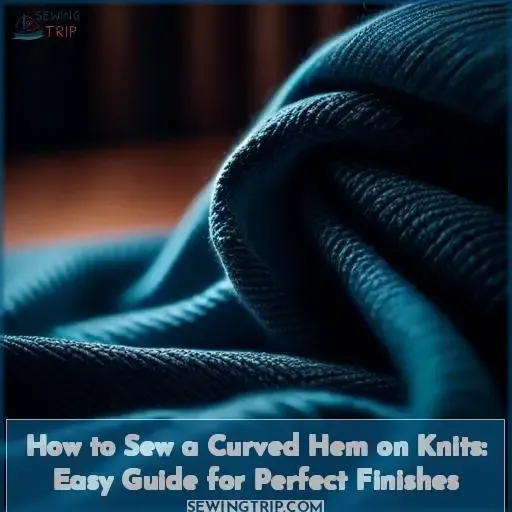 how to sew a curved hem on knits