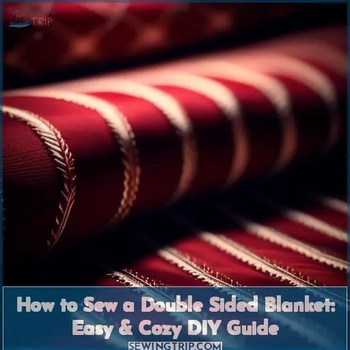 how to sew a double sided blanket