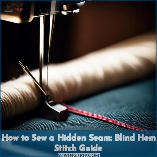 how to sew a hidden seam with a sewing machine