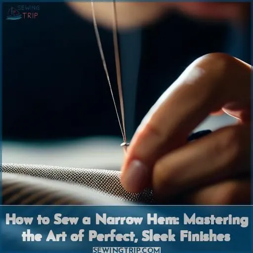 how to sew a narrow hem