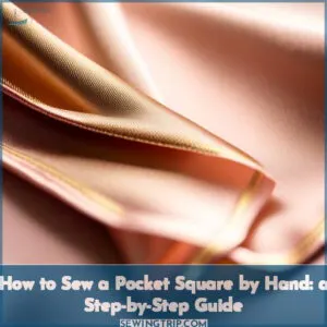 how to sew a pocket square by hand