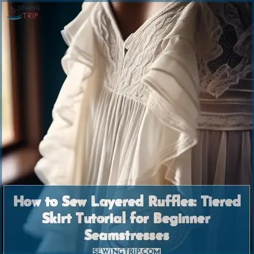 how to sew layered ruffles
