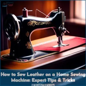 how to sew leather on a home sewing machine