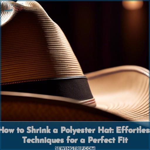 how to shrink a polyester hat