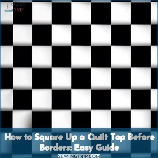 how to square up a quilt top before adding borders