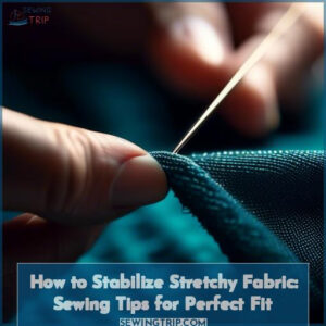 how to stabilize stretchy fabric